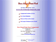 Tablet Screenshot of deerislandpointpark.com